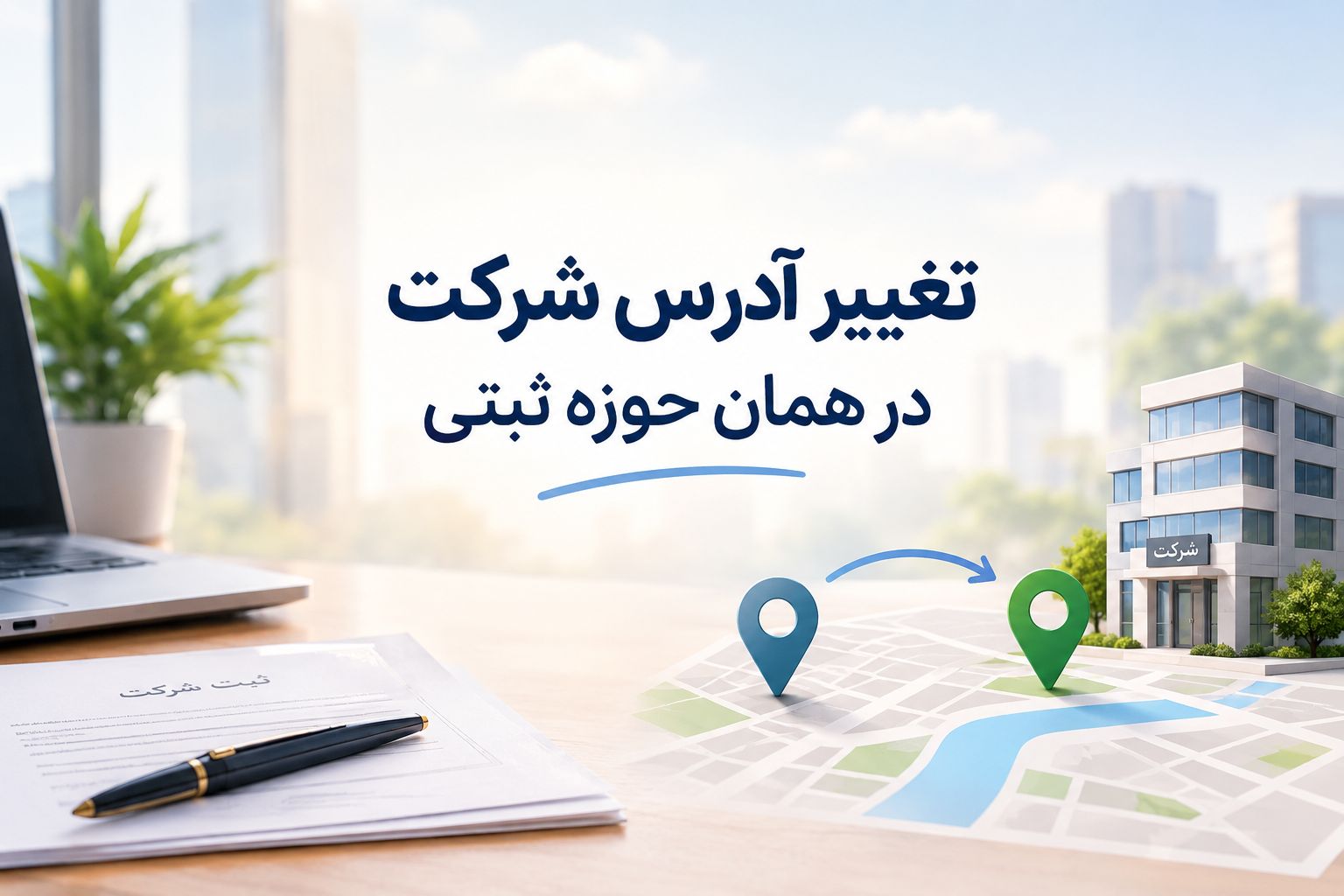 تغییر آدرس شرکت در همان حوزه ثبتی