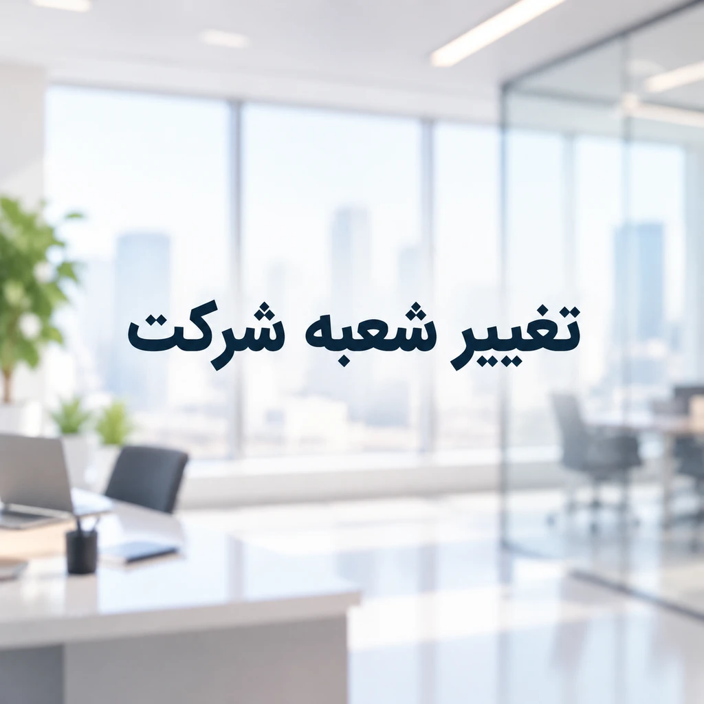 تغییر شعبه شرکت