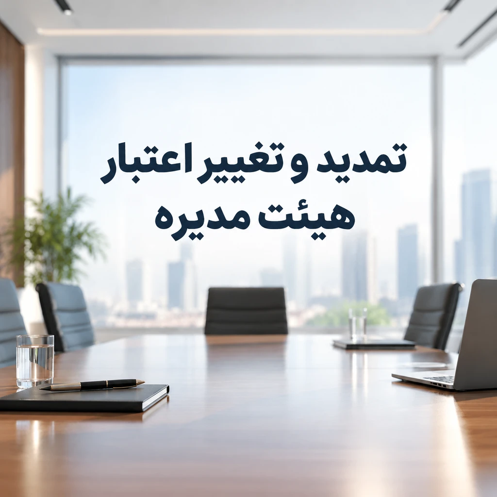 تمدید و تغییر اعتبار هیئت مدیره